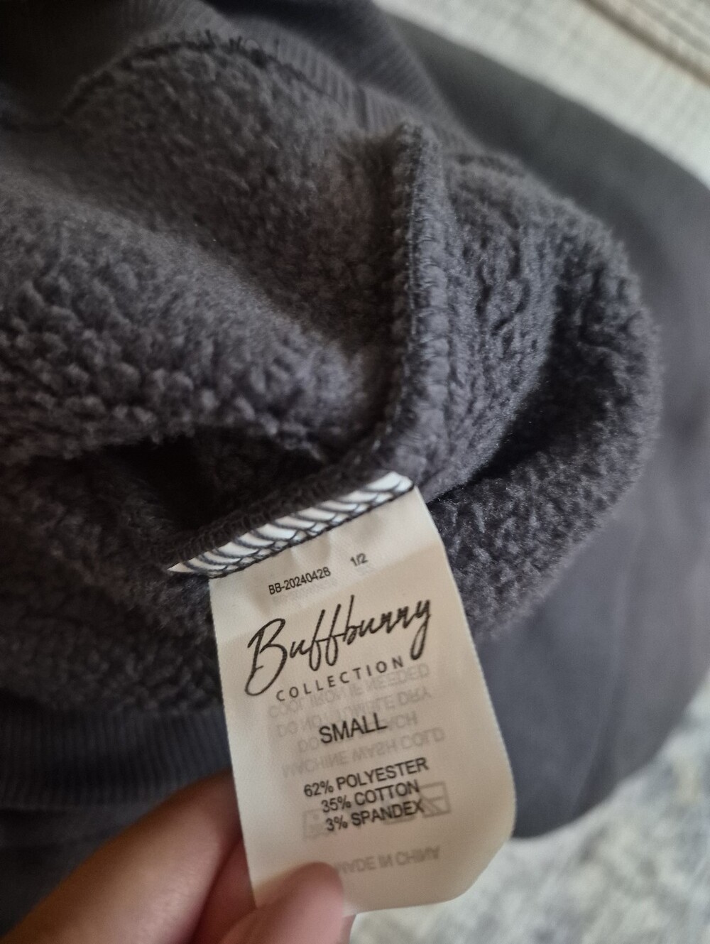 Buffbunny Plush Fleece Quarter Zip - Picture 2 of 3